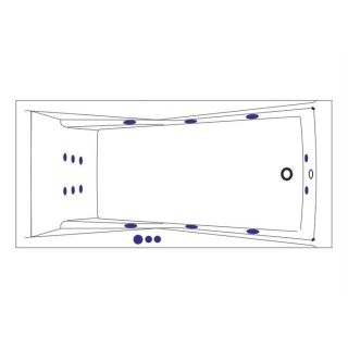 Гидромассажная ванна WHITECROSS Palace 0104.170075.100.SMART.CR 170x75 см Smart хром